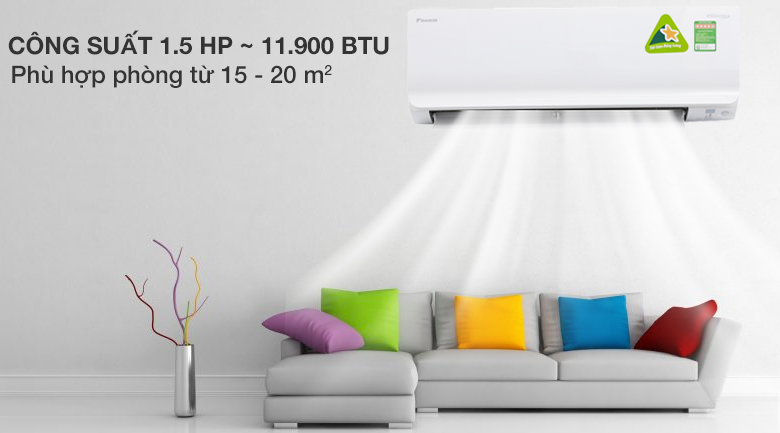 Máy lạnh Daikin Inverter 1.5 HP ATKC35UAVMV