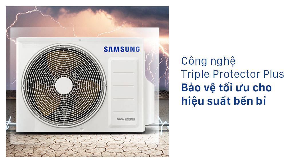 Máy lạnh Samsung Inverter 1 HP AR10TYHYCWKNSV - Công nghệ Triple Protector Plus