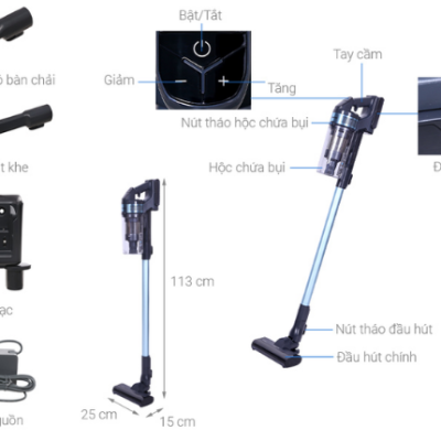 Máy hút bụi không dây Samsung VS15A6031R1/SV