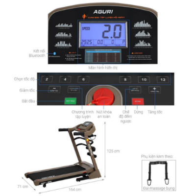 Máy Chạy Bộ Aguri AGT-122L