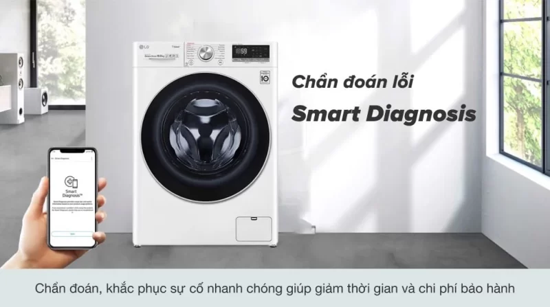 Máy giặt LG Inverter 10.5 kg FV1450S3W2