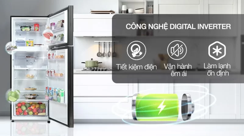 Tủ lạnh Samsung Inverter 460 lít RT46K603JB1/SV