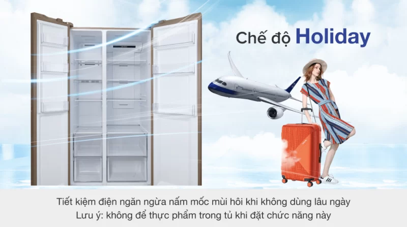 Tủ lạnh Aqua Inverter 541 lít AQR-S541XA(BL)