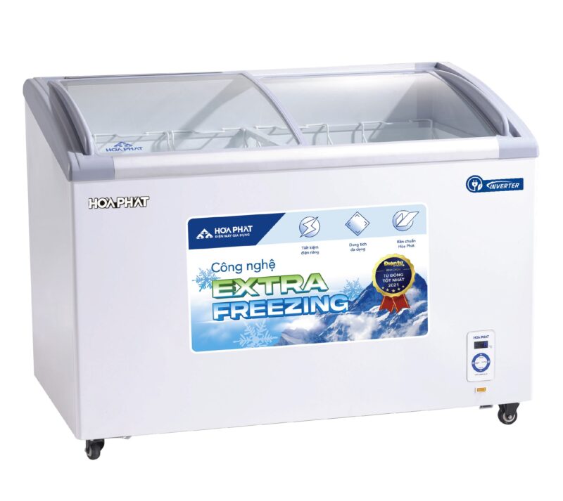 Tủ đông trưng bày Hòa Phát Inverter 1 ngăn 2 cánh HSF AD8451.C1 451 lít