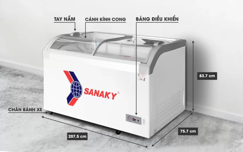 Tủ đông nắp kính lùa Sanaky VH-1008KA 750L