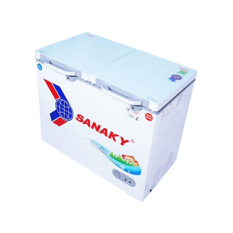 Tủ Đông Sanaky Mặt Kính Cường Lực VH-2599W2KD, 250 Lít