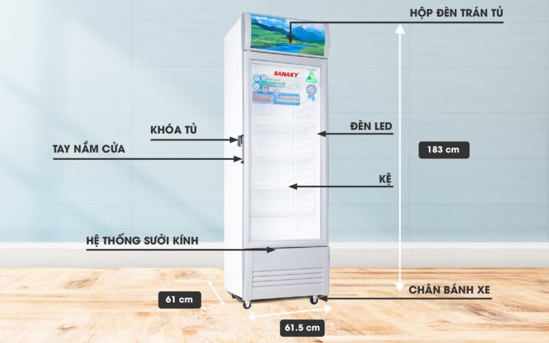 Tủ Mát Inverter Sanaky VH-358K3L 350 lít