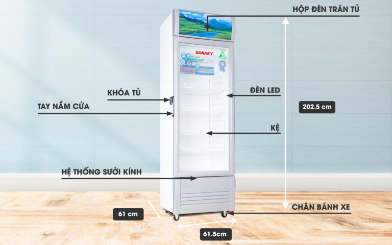 Tủ Mát inverter Sanaky VH-408K3L Dung Tích 400 Lít