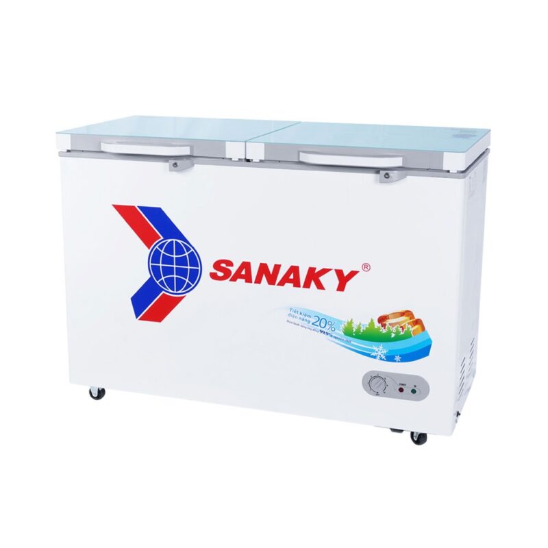 Tủ đông 1 ngăn mặt kính cường lực 320 lít Sanaky VH-4099A2KD