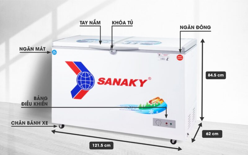 Tủ đông Sanaky 280 lít VH-4099W1