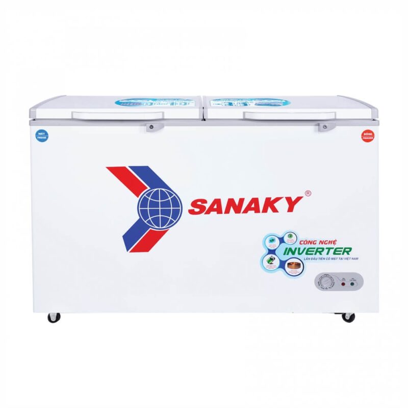 Tủ đông 2 ngăn 2 cánh Sanaky VH-5699W3 365 lít Inverter
