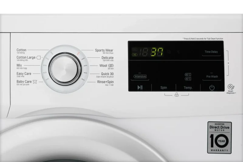Máy giặt LG Inverter 9 kg FM1209N6W