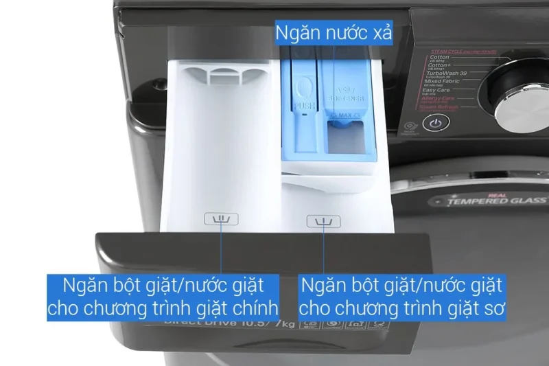 Máy Giặt Sấy LG Inverter 10.5 kg FV1450H2B