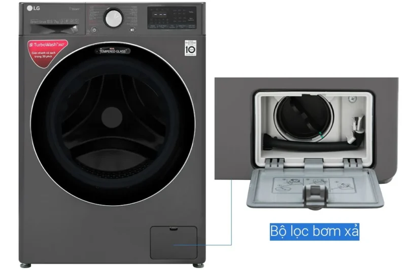 Máy Giặt Sấy LG Inverter 10.5 kg FV1450H2B