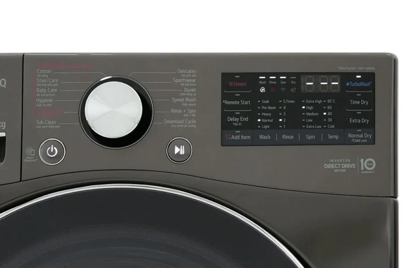 Máy Giặt Sấy LG Inverter 15 kg F2515RTGB