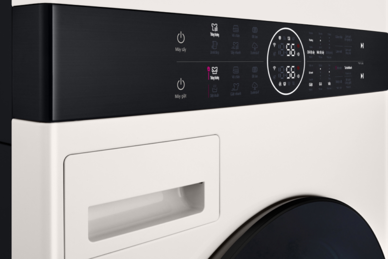 Tháp giặt sấy LG WashTower Inverter giặt 14 kg - sấy 10 kg WT1410NHE