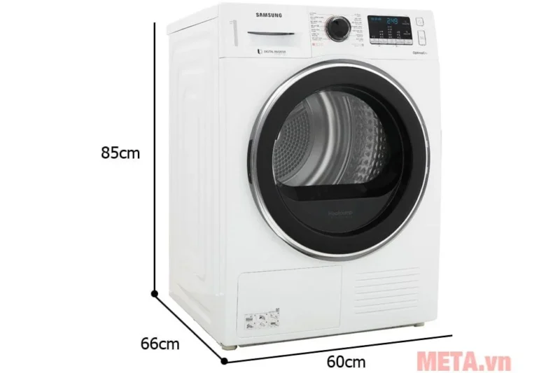 Máy sấy bơm nhiệt Heatpump Samsung DV90M5200QW/SV 9kg