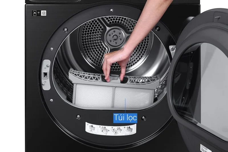 Máy Sấy Samsung 9 kg DV90T7240BB/SV