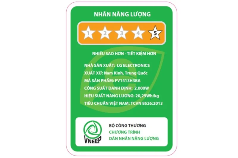 Máy Giặt Sấy LG Inverter 13 kg FV1413H3BA