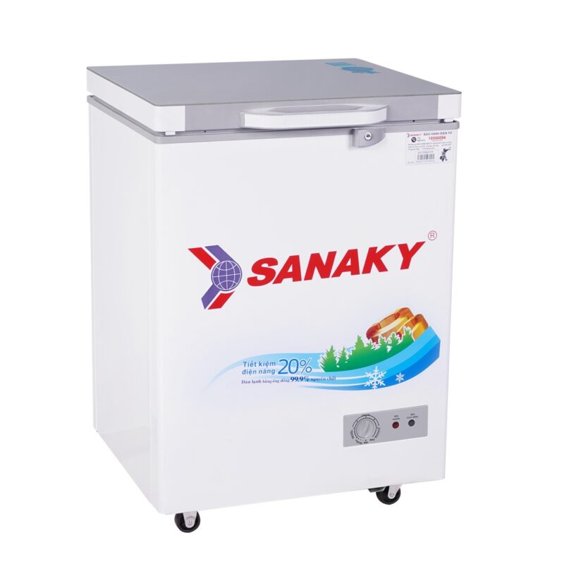 Tủ Đông Gia Đình Sanaky VH 1599HYK, 100 Lít Dàn Đồng