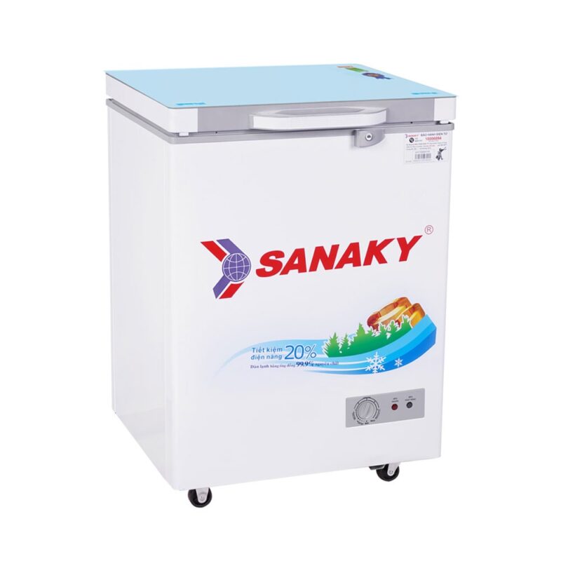 Tủ Đông Gia Đình Sanaky VH 1599HYKD, 100 Lít Dàn Đồng