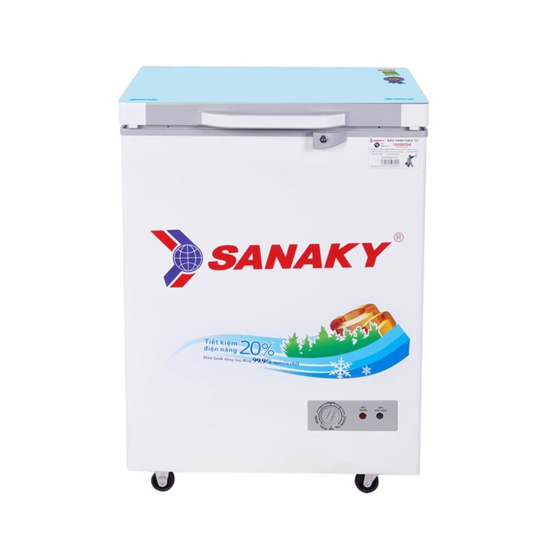 Tủ Đông Gia Đình Sanaky VH 1599HYKD, 100 Lít Dàn Đồng
