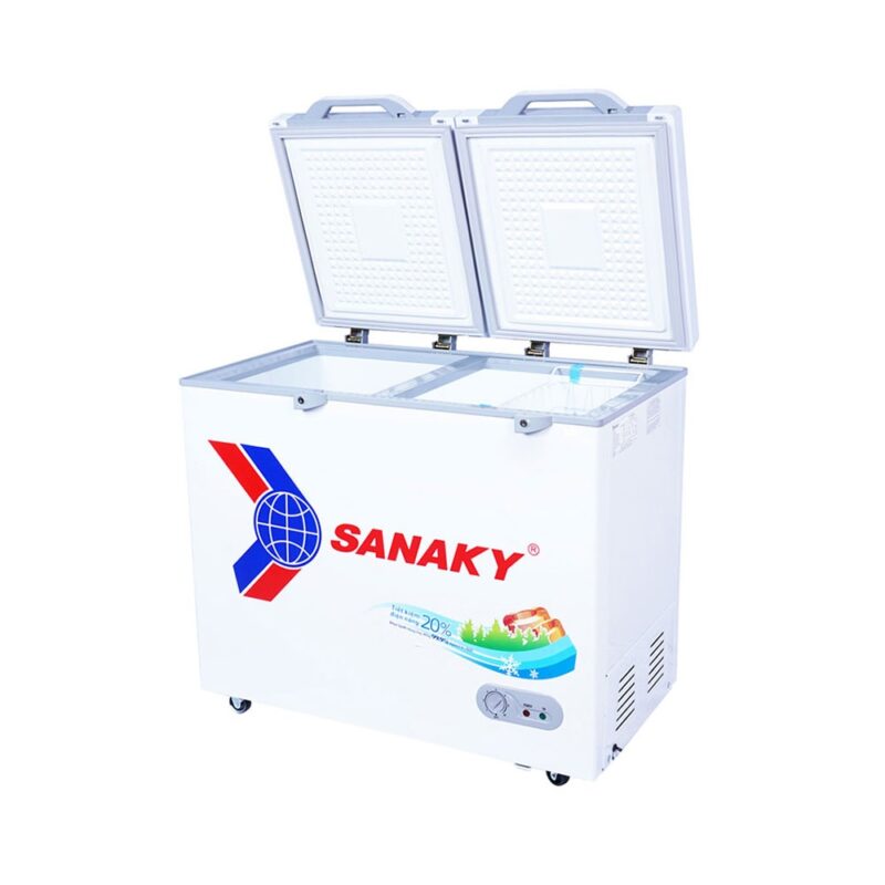 Tủ Đông Sanaky VH-2599A2KD Mặt Kính Cường Lực 250 Lít