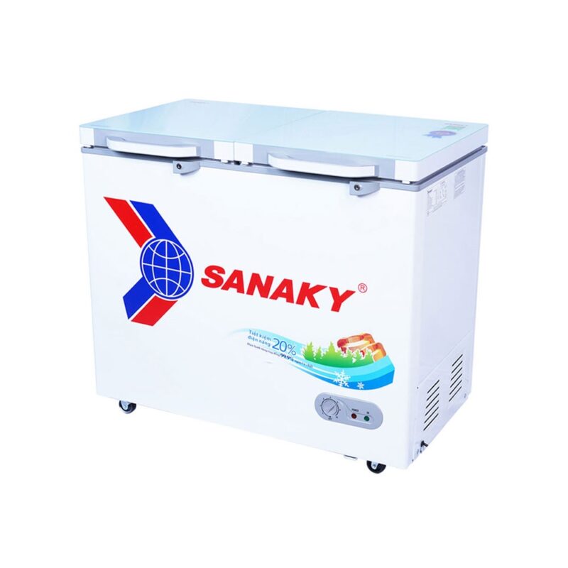 Tủ Đông Sanaky VH-2599A2KD Mặt Kính Cường Lực 250 Lít