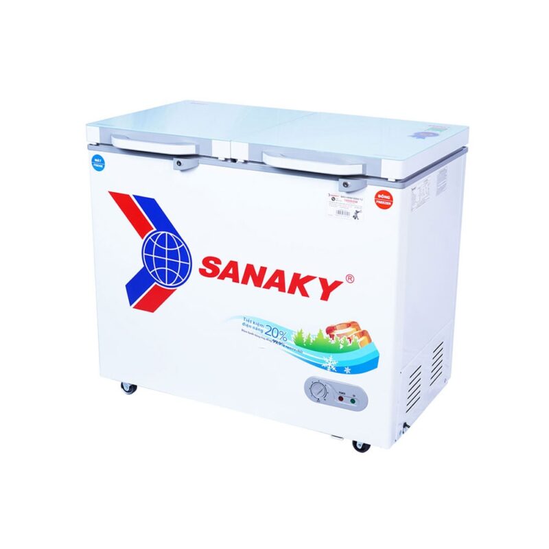Tủ Đông Sanaky Mặt Kính Cường Lực VH-2599W2KD, 250 Lít