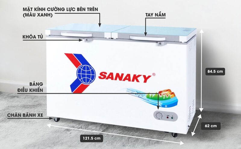 Tủ đông Sanaky VH3699A2KD 270 lít