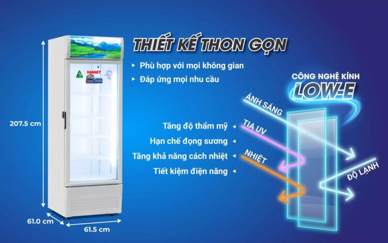 Tủ mát Sanaky VH-4089K, 400 lít