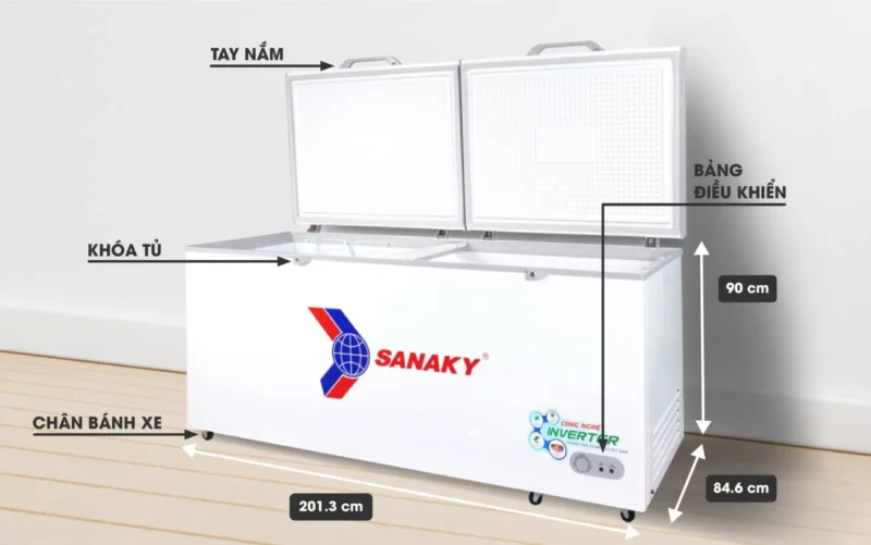 Tủ đông Inverter Sanaky VH-8699HY4K 860 lít