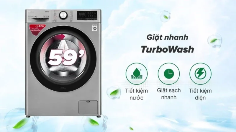 Máy giặt LG Inverter 9 kg FV1409S2V
